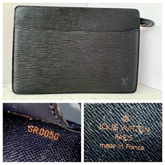 Louis Vuitton Black Epi Leather Zip Clutch - Picture 4 of 15